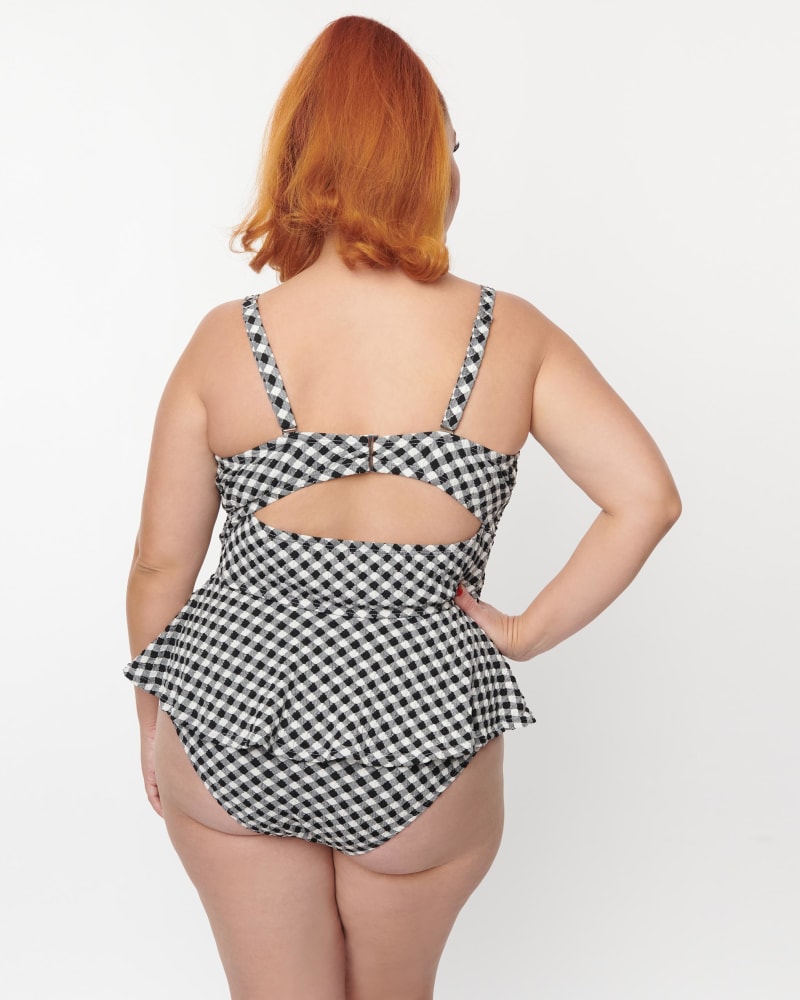 Plus size gingham swimsuit best sale